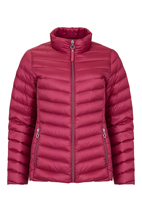 Frandsen Jensine Orchid Red Persian Red 482 Lightweight Shower Proof Down Jacket 528-588