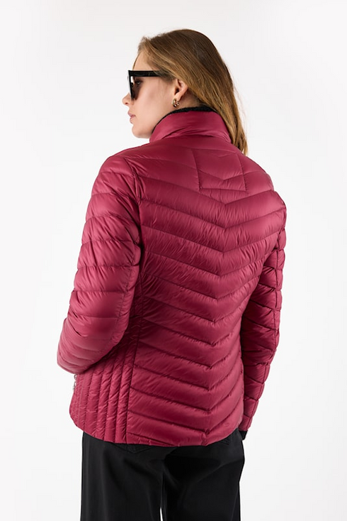 Frandsen Jensine Orchid Red Persian Red 482 Lightweight Shower Proof Down Jacket 528-588