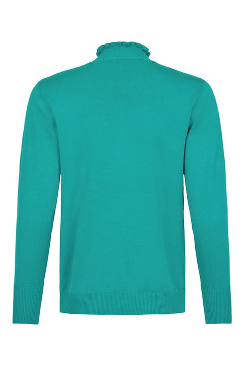 Sunday Jumper Ruffle Polo Neck Pullover 6258 6030