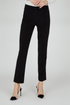 Robell Women's Jacklyn Straight Pull-On 78cm Trousers 90 Black 51408-5689-0