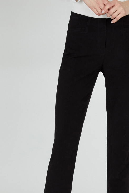 Robell Women's Jacklyn Straight Pull-On 78cm Trousers 90 Black 51408-5689-0