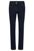 Robell Women's Elena Gold Thread Detail Straight Leg Jeans 80cm 69 Navy