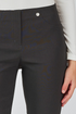Robell Bella 78cm Straight Leg Bengaline Trousers in 97 Elephant Grey 51559-5499