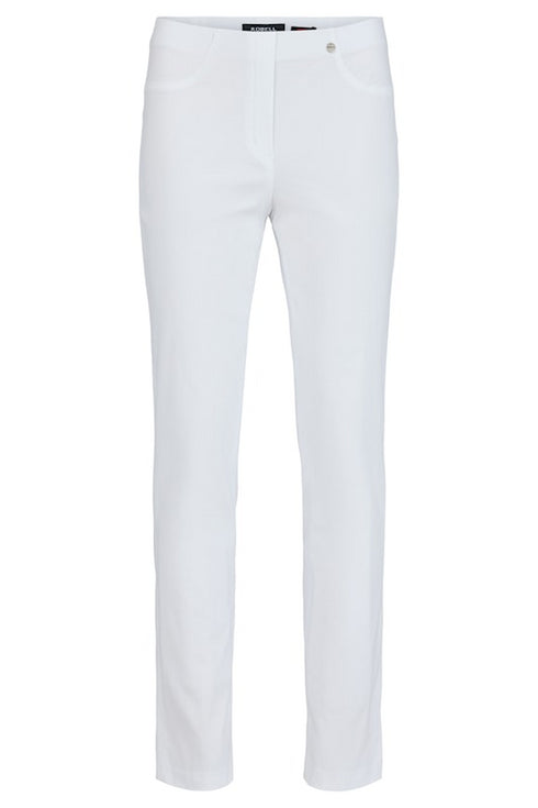 Robell Bella Trousers 78cm Pull-On Straight Leg - 51559-5499