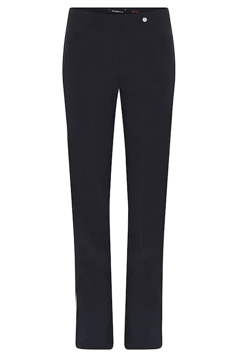 Robell Bella Trousers 78cm Pull-On Straight Leg - 51559-5499