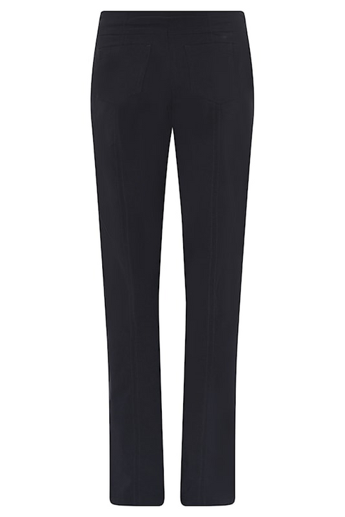 Robell Bella 78cm Straight Leg Bengaline Trousers in 69 Navy 51559-5499