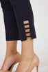 Robell Lena 09 Navy 69 Ladder Detail 65cm Pull-On Trousers 52550-5499-0