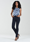 Robell Women's Bella P 78cm Straight Leg Pull-On Denim Jeans 69 Navy 52560-5488