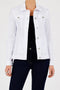 Robell Happy White 10 Fitted Stretch Bengaline Jacket 60cm 57609-5499-0