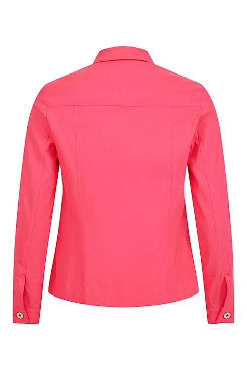 Robell Happy Tomato Red 460 Fitted Stretch Bengaline Jacket 60cm 57609-5499-0