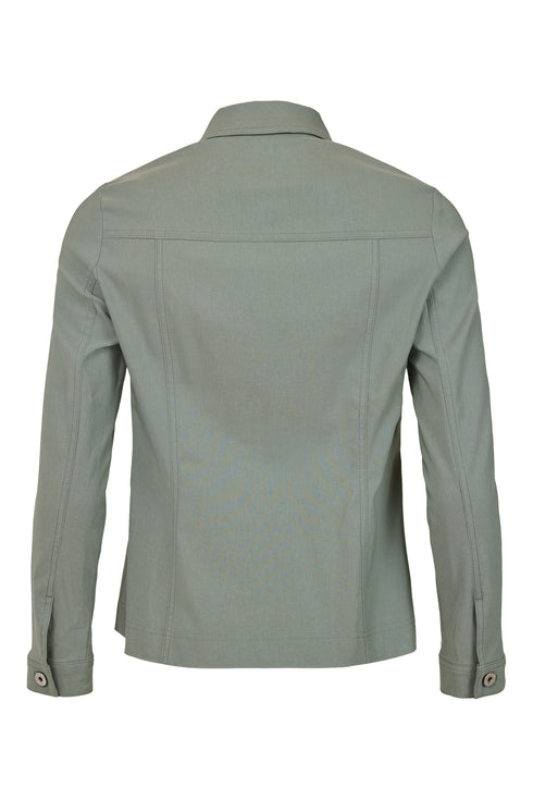 Robell Happy Dark Olive Fitted Stretch Bengaline Jacket 60cm 57609-5499-0