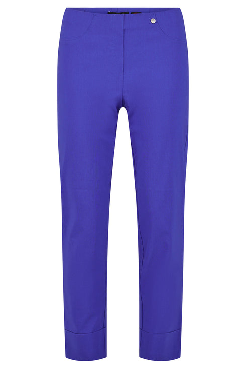 Robell Bella 09 Royal Blue Cropped 7/8 Trousers 68cm Ankle Grazers 51568 5499