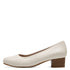 Jana Women’s Ivory Vegan Leather Court Shoes – Wide H-Width Pumps – 8-22360-42