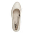 Jana Women’s Ivory Vegan Leather Court Shoes – Wide H-Width Pumps – 8-22360-42