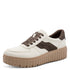 Jana Women's Laced Brown Platform Style Trainer — Regular Fit