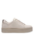Jana Women’s Ivory Platform Trainers – Wide H-Width Vegan Lace & Zip Shoes – 8-23767-43
