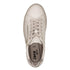 Jana Women’s Ivory Platform Trainers – Wide H-Width Vegan Lace & Zip Shoes – 8-23767-43