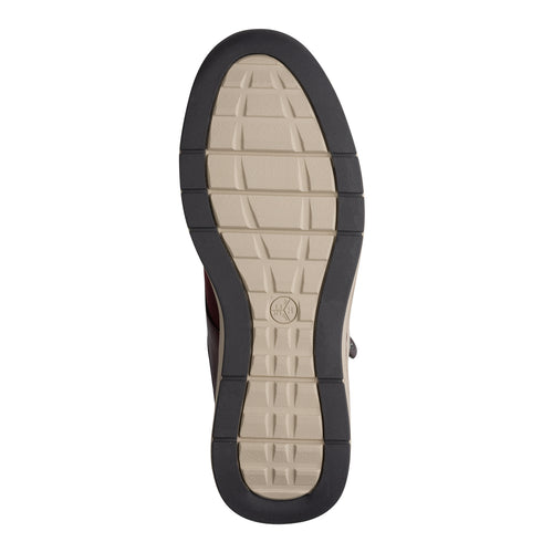 Jana Ladies Stretch Comfort Wedge Trainer with Removable Insole - 507 Burgundy SKU 8-23790-47