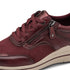 Jana Ladies Stretch Comfort Wedge Trainer with Removable Insole - 507 Burgundy SKU 8-23790-47
