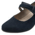 Jana Women's Navy Block Heel Court Shoe — H-Width Fit | 8-24464-42-805