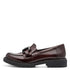 Jana Synthetic Block Heel Slip-ons JA311E02Z-G11 in Bordeaux Paten