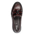Jana Synthetic Block Heel Slip-ons JA311E02Z-G11 in Bordeaux Paten