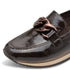 Jana Womens Mocca Patent Loafer Comfort Shoes 8-24766-42
