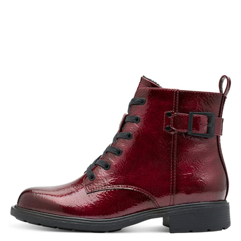 Jana Women's Synthetic Leather Ankle Boot – 30mm Heel 8-25278-45