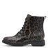 Jana 8-25282-45 Women’s Vegan Laced Boots – Dark Leopard Print, Wide Fit H, 40mm Heel