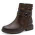 Jana Tex Waterproof Strapped Ankle Boot 8-25464-43 - Mocca Brown