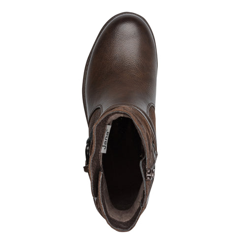 Jana Tex Waterproof Strapped Ankle Boot 8-25464-43 - Mocca Brown