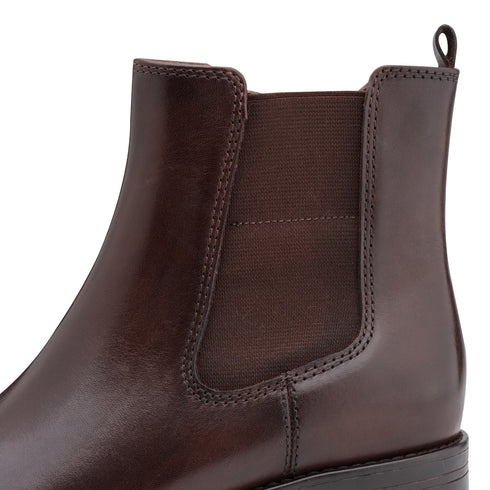 Jana Mocca Block Heeled Chelsea Boot 8-25710-47 - Mocca