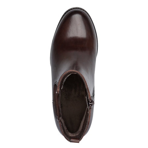 Jana Mocca Block Heeled Chelsea Boot 8-25710-47 - Mocca