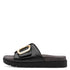 Jana Softline | 27561-46 Black Nappa Wide Fit Ladies Mules