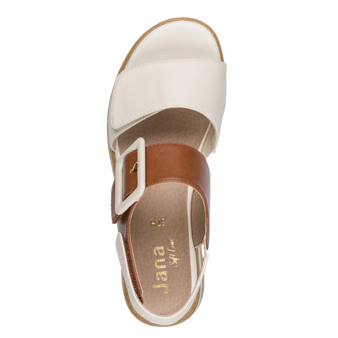 Jana | 8-28266-44 431 Beige Cognac Comfort Sandals