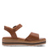 Jana | 28269-46 Cognac Ladies Wedge Sandals