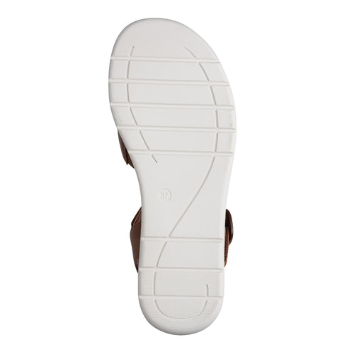 Jana | 28269-46 Cognac Ladies Wedge Sandals