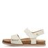 Jana | 28560-46 Ivory Ladies Flat Sandals