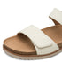 Jana | 28560-46 Ivory Ladies Flat Sandals