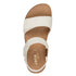 Jana | 28560-46 Ivory Ladies Flat Sandals