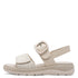 Jana | 8-8-28701-46 Ivory Multi Wedge Strap Sandals
