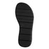 Jana Women's Black 8-28771-46-001 Rhinestone Detailed Vegan Wide H-Fit Sandals