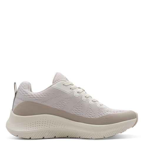 Tamaris Women’s Beige Wide Fit Platform Trainers – 8-83732-46