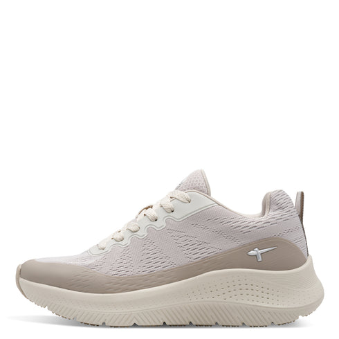 Tamaris Women’s Beige Wide Fit Platform Trainers – 8-83732-46