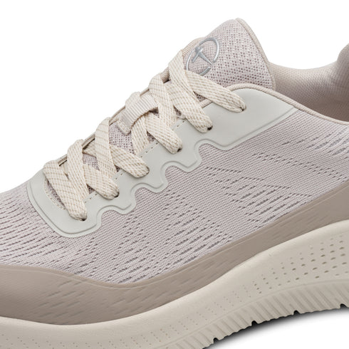 Tamaris Women’s Beige Wide Fit Platform Trainers – 8-83732-46