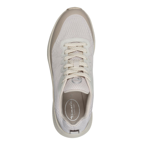 Tamaris Women’s Beige Wide Fit Platform Trainers – 8-83732-46