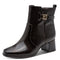 Tamaris Comfort Wide Fit Patent Heeled Boot 8-85304-47 - Mocca