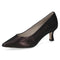 Caprice 22401 Mahogany Metallic Patent Leather Pointed Toe Womens Slip On Court Shoes