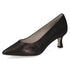 Caprice 22401 Mahogany Metallic Patent Leather Pointed Toe Womens Slip On Court Shoes