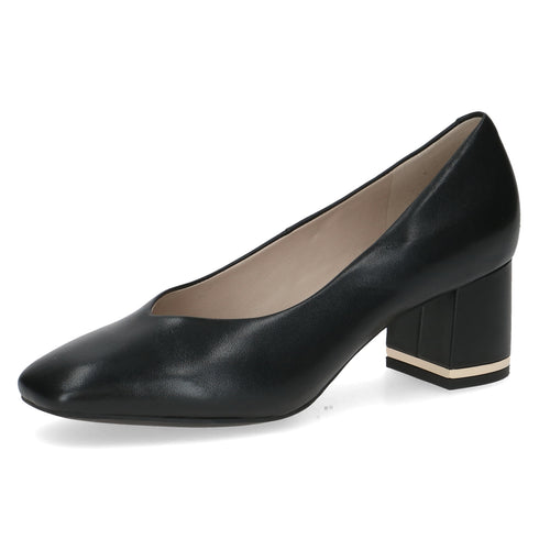 Caprice Court Shoe with Block Heel 9-22405-45